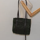 PRADA Shoulder Bag Nylon Green Silver Auth BA2512-24