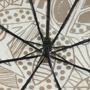 CHANEL Folding Umbrella Nylon White Black CC Auth BA2522-10