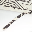 CHANEL Folding Umbrella Nylon White Black CC Auth BA2522-6