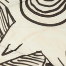 CHANEL Folding Umbrella Nylon White Black CC Auth BA2522-7