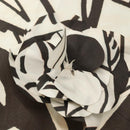 CHANEL Folding Umbrella Nylon White Black CC Auth BA2522-8