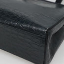 Salvatore Ferragamo Shoulder Bag Leather Navy Gold Auth BA2523-9