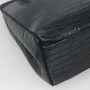 Salvatore Ferragamo Shoulder Bag Leather Navy Gold Auth BA2523-14