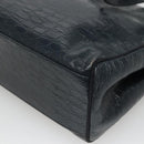 Salvatore Ferragamo Shoulder Bag Leather Navy Gold Auth BA2523-15