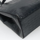 Salvatore Ferragamo Shoulder Bag Leather Navy Gold Auth BA2523-16