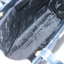 Salvatore Ferragamo Shoulder Bag Leather Navy Gold Auth BA2523-10