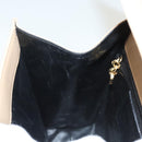 Salvatore Ferragamo Handtas Leer Beige Goud Auth BA2524-18