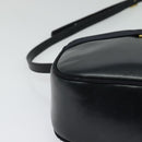 Salvatore Ferragamo Shoulder Bag Leather Navy Gold Auth BA2525-10