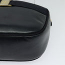 Salvatore Ferragamo Shoulder Bag Leather Navy Gold Auth BA2525-11