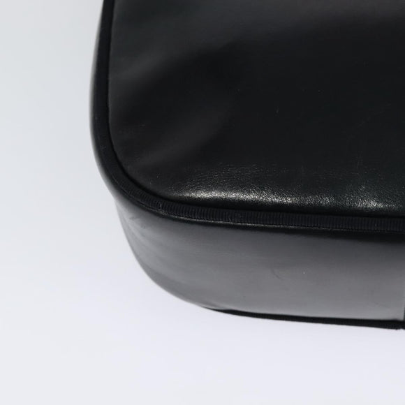 Salvatore Ferragamo Shoulder Bag Leather Navy Gold Auth BA2525