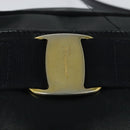 Salvatore Ferragamo Shoulder Bag Leather Navy Gold Auth BA2525-14