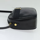 Salvatore Ferragamo Shoulder Bag Leather Navy Gold Auth BA2525-4