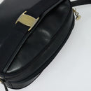 Salvatore Ferragamo Shoulder Bag Leather Navy Gold Auth BA2525-6