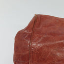 Chloe Etel Hand Bag Leather 2way Red Gold Auth BA2528-9