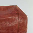 Chloe Etel Hand Bag Leather 2way Red Gold Auth BA2528-14
