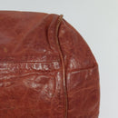 Chloe Etel Hand Bag Leather 2way Red Gold Auth BA2528-16