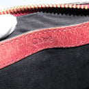 Chloe Etel Hand Bag Leather 2way Red Gold Auth BA2528-18