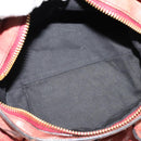 Chloe Etel Hand Bag Leather 2way Red Gold Auth BA2528-10