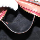 Chloe Etel Hand Bag Leather 2way Red Gold Auth BA2528-11