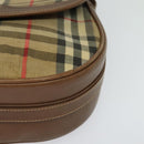 Burberrys Nova Check Shoulder Bag Canvas Beige Gold Auth BA2534-14
