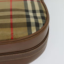 Burberrys Nova Check Shoulder Bag Canvas Beige Gold Auth BA2534-16