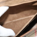 Burberrys Nova Check Shoulder Bag Canvas Beige Gold Auth BA2534-12