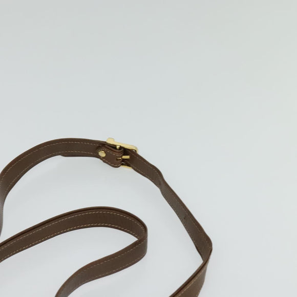 Burberrys Nova Check Shoulder Bag Canvas Beige Gold Auth BA2534