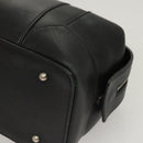 BURBERRY Hand Bag Leather Black Silver Auth BA2537-11