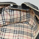 BURBERRY Hand Bag Leather Black Silver Auth BA2537-17