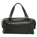 BURBERRY Hand Bag Leather Black Silver Auth BA2537-3