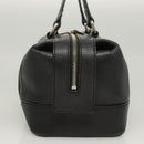 BURBERRY Hand Bag Leather Black Silver Auth BA2537-5