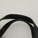 BURBERRY Hand Bag Leather Black Silver Auth BA2537-8