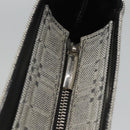 BURBERRY Nova Check Shoulder Bag Canvas Gray Silver Auth BA2538-10