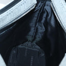 BURBERRY Nova Check Shoulder Bag Canvas Gray Silver Auth BA2538-18