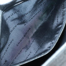 BURBERRY Nova Check Shoulder Bag Canvas Gray Silver Auth BA2538-19