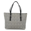 BURBERRY Nova Check Shoulder Bag Canvas Gray Silver Auth BA2538-13