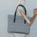 BURBERRY Nova Check Shoulder Bag Canvas Gray Silver Auth BA2538-21