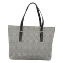 BURBERRY Nova Check Shoulder Bag Canvas Gray Silver Auth BA2538-2