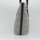 BURBERRY Nova Check Shoulder Bag Canvas Gray Silver Auth BA2538-3