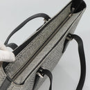 BURBERRY Nova Check Shoulder Bag Canvas Gray Silver Auth BA2538-6