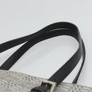 BURBERRY Nova Check Shoulder Bag Canvas Gray Silver Auth BA2538-8