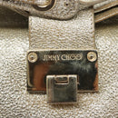 Jimmy Choo Shoulder Bag Leather Gold Silver Auth BA2540-10