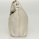 Jimmy Choo Shoulder Bag Leather Gold Silver Auth BA2540-3
