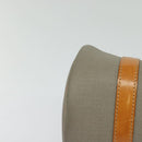 Christian Dior Hand Bag Leather PVC Gray Gold Auth BA2551-10