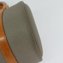 Christian Dior Hand Bag Leather PVC Gray Gold Auth BA2551-16