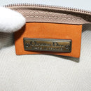 Christian Dior Hand Bag Leather PVC Gray Gold Auth BA2551-11