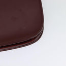 CARTIER Must Line Shoulder Bag Leather Bordeaux Gold Auth BA2553-16