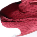 CARTIER Must Line Shoulder Bag Leather Bordeaux Gold Auth BA2553-18