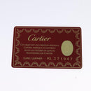 CARTIER Must Line Shoulder Bag Leather Bordeaux Gold Auth BA2553-20