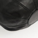 VALENTINO Shoulder Bag Leather Black Gold Auth BA2556-15